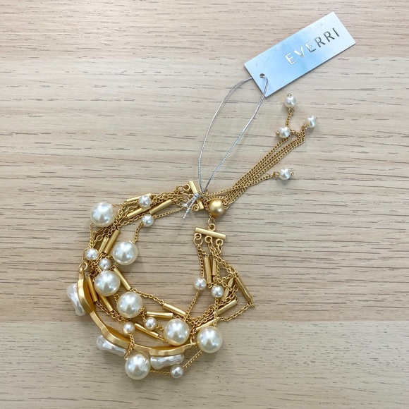 EVERRI - Pearl Multi Row Pull Through Bracelet - Picture 4 of 5